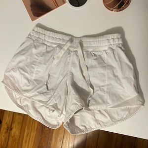 Lululemon White Hotty Hot Shorts